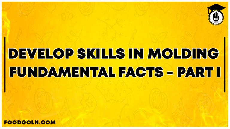 Develop Skills in Molding - FUNDAMENTAL FACTS - PART I