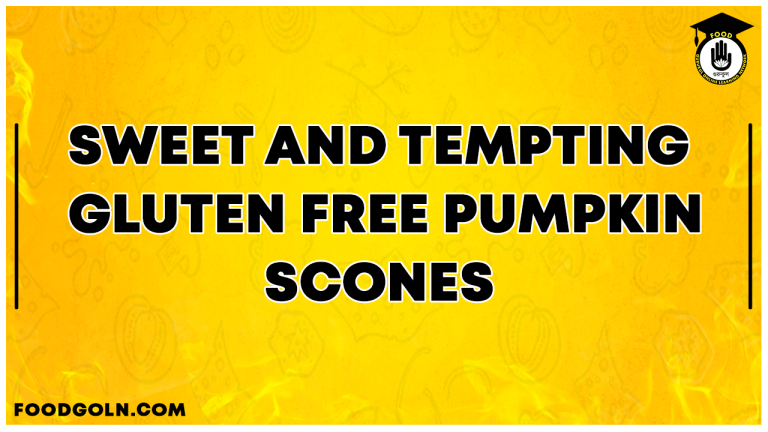 Sweet and Tempting Gluten Free Pumpkin Scones